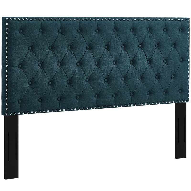 Modway Copper Grove Avdiivka Tufted Linen Headboard, Gray, Full/Queen