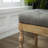 Solid Wood Button Tufted Dining Bench
