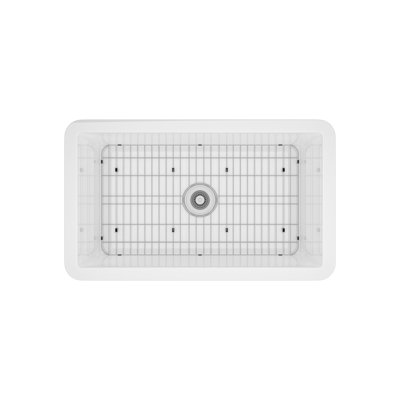 31.88'' L Single Bowl Fireclay Kitchen Sink