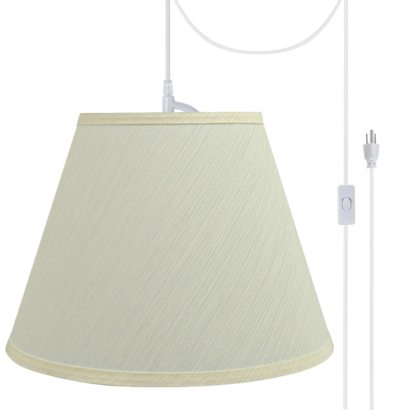 Helen 1 - Light White Single Pendant, Light Gray, 9.5'' H x 13'' W x 7'' D