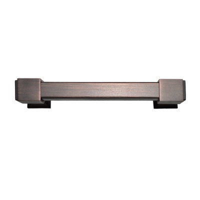 Utopia Alley Brett Pull Handle - Decorative Cabinet Drop Pull Handles For Cabinets And Drawers - Vintage Cabinet Hardware With Hand Finished Oil Rubbed Bronze - Metal Drawer Pull Handle, 3.78" Center To Center (Set Of 10)