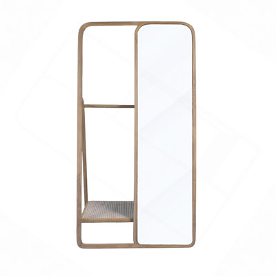 38 X23 X71.5" Clothes Hanger With Mirror,Large