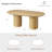 78.7" W Oval Solid Wood Base Dining Table-1991214409