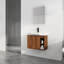 Meuble-lavabo mural multifonctionnel avec porte à fermeture en douceur et tablettes ouvertes-133488871-133488867