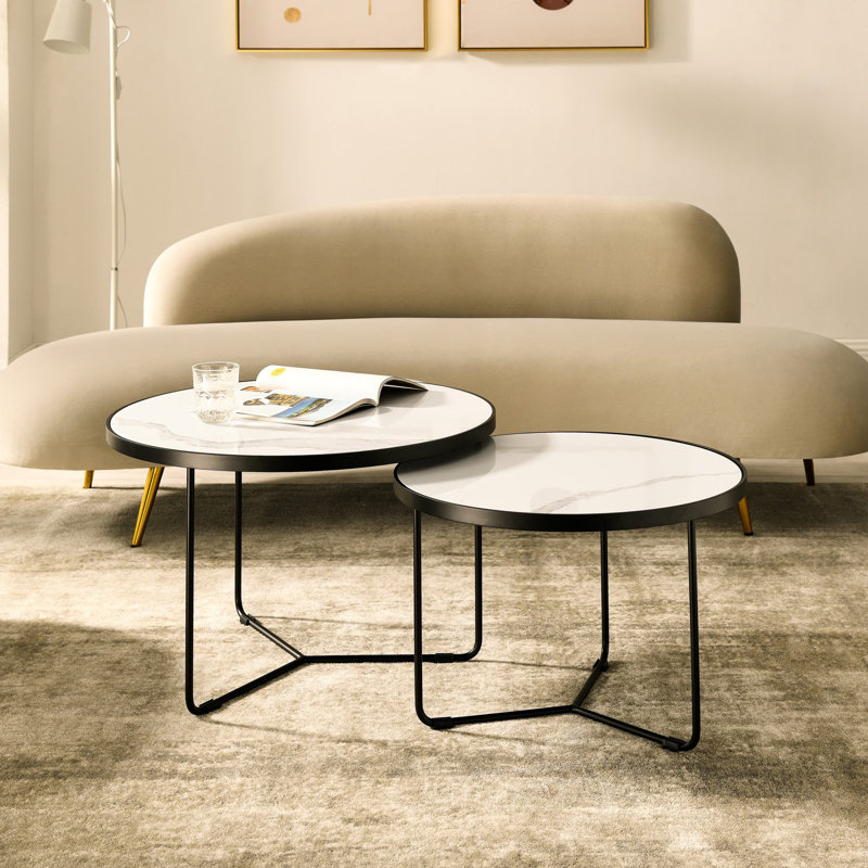 Coffee Table, White, 15" H x 22" L x 22" W