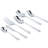 HENCKELS Alcea Flatware Set, 65-Piece, Silver
