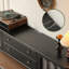 Meuble télé en bois d'hévéa avec panneau arrière amovible-1452388818