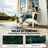 Outdoor Adirondack Chair Cushions Set of 2, Tufted High Back Patio Chair Cushions, Adirondack Cushions with Ties, Non-Slip Replacement Seat Cushions for Adirondack Chairs, Dark Green-81658976