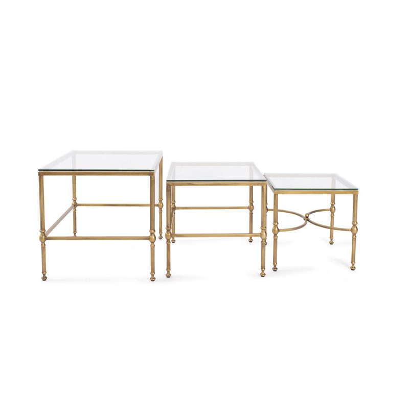 Bonnifait Antique Gold Nesting Tables