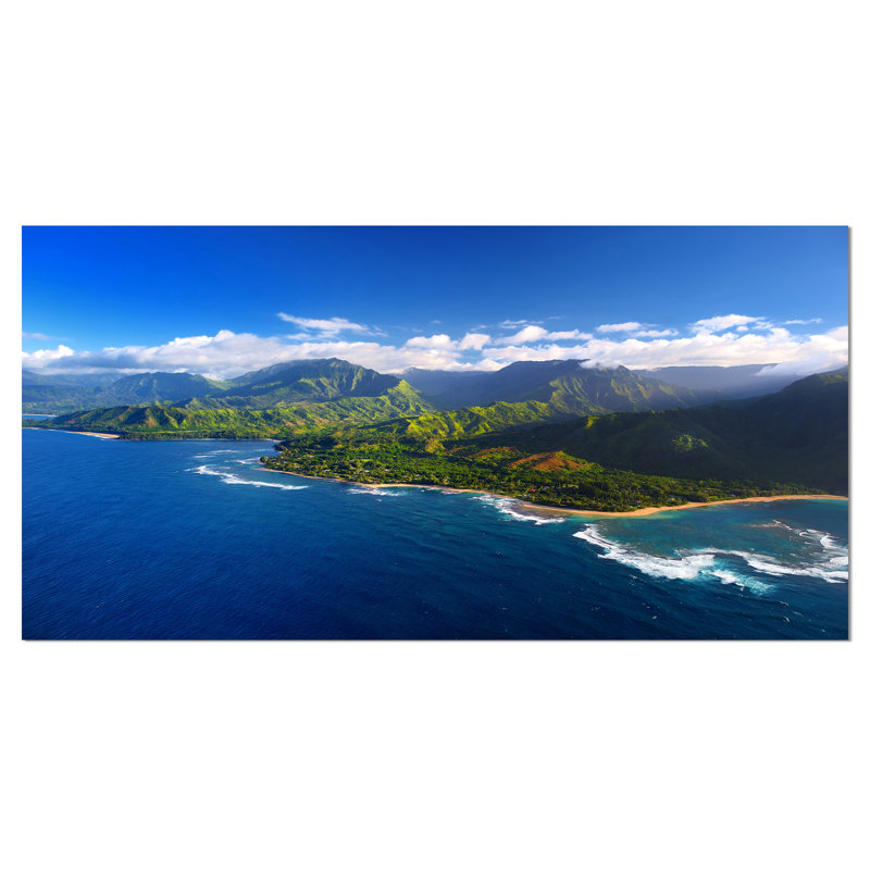 «Na Pali Coast Wide View», reproduction de photo sur toile tendue, H 20 po x l 40 po x P 1po
