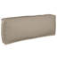  Ensemble de canapé taupe uni 47,24 po x 36,22 po x 27,17 po en bois d'acacia massif-1523533646