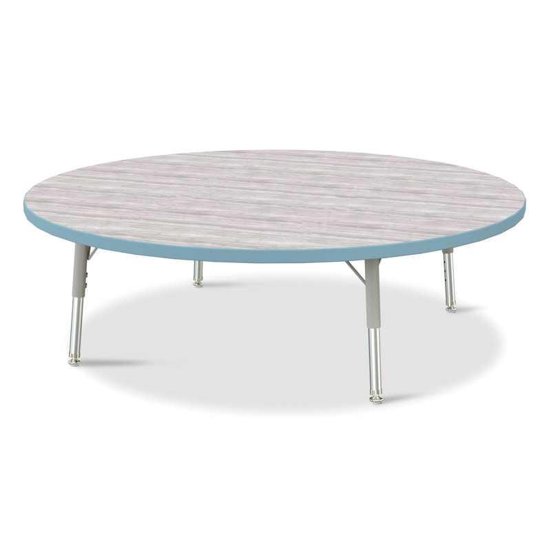 Tables rondes Berries, L 48 po x l 48 po, 24" - 31", Bleu côtier