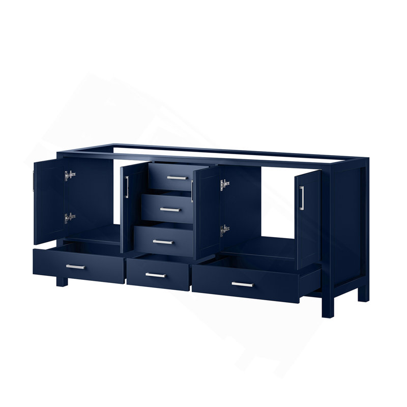Meuble-lavabo double bleu marine 72 po X P 22 po D
