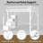 Full Metal Loft Bed with Extra-Large Storage Stairs and Reversible Staircase-129068228