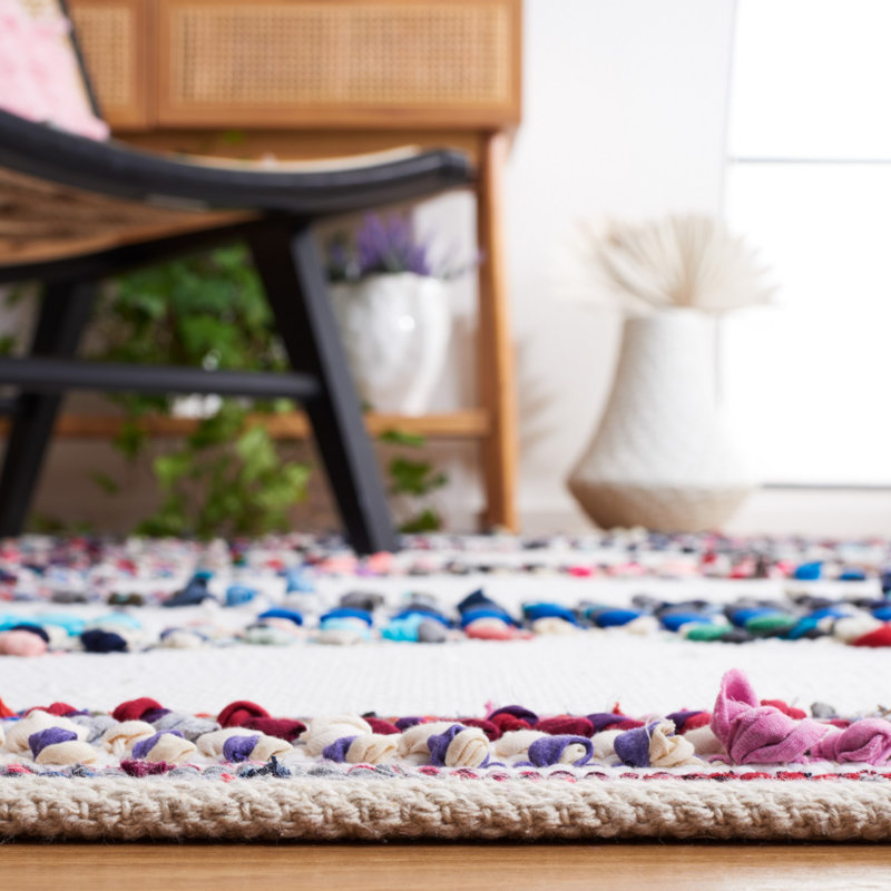 Montauk Flat Weave Performance Geometric Rug, Square 6'