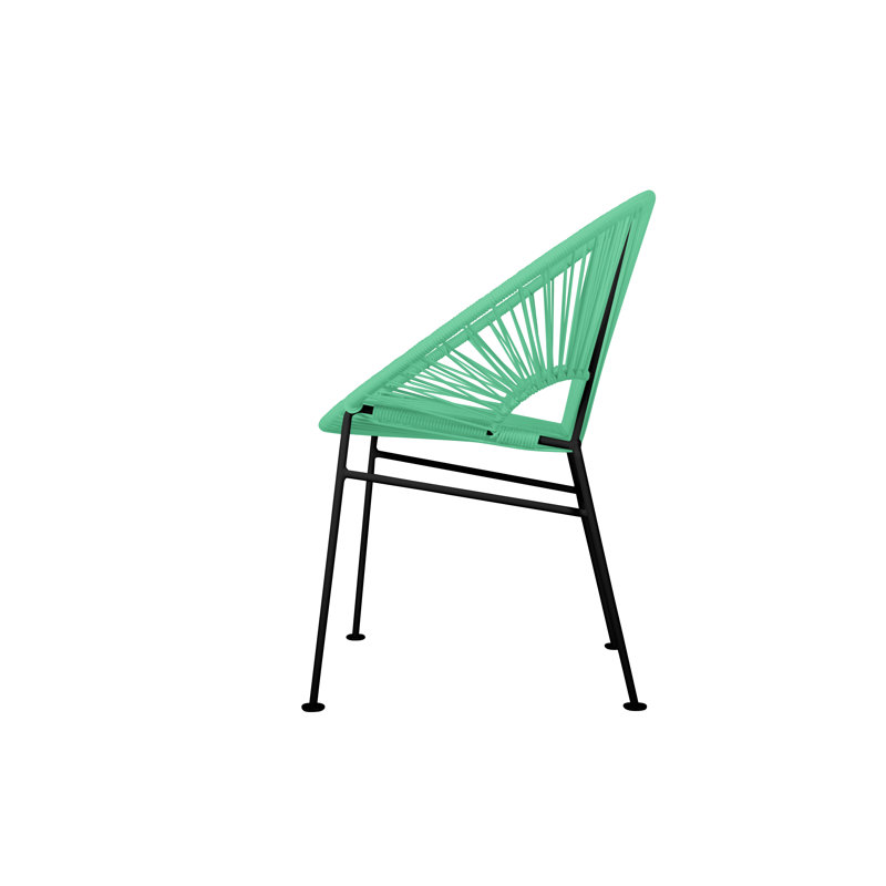 Chaise de salle à manger Concha, Noir, Écume de mer