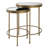 Westwood Mirrored Glass Top End Table Set