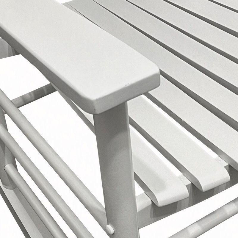 Chaise berçante balcon porche adulte, White