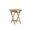 Faul Round Teak Solid Wood Outdoor Dining Table - 70 cm W 70 cm D