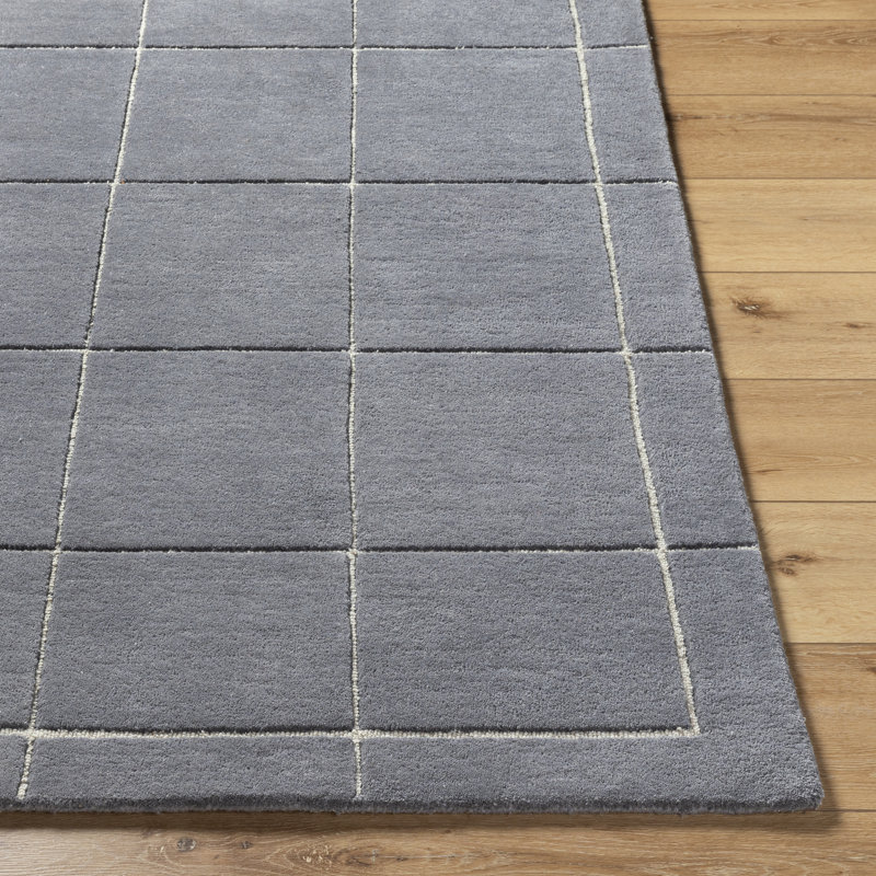 Mallory Blue Hand Tufted Area Rug, Runner 3' x 10'