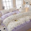 Ensemble de housse de couette en coton multicolore à volants-109792750-109792756