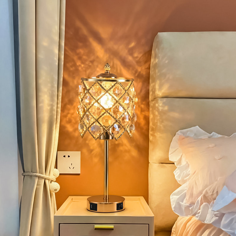 lampe de table en cristal
