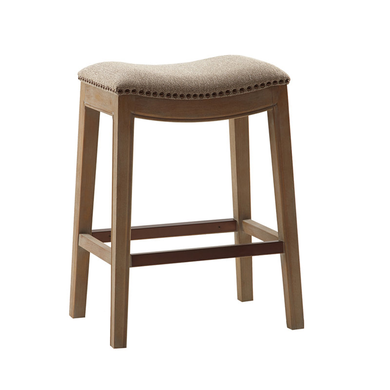 Saddle Counter Stool, Wood