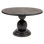 Table basse ronde à piédestal en bois de manguier
