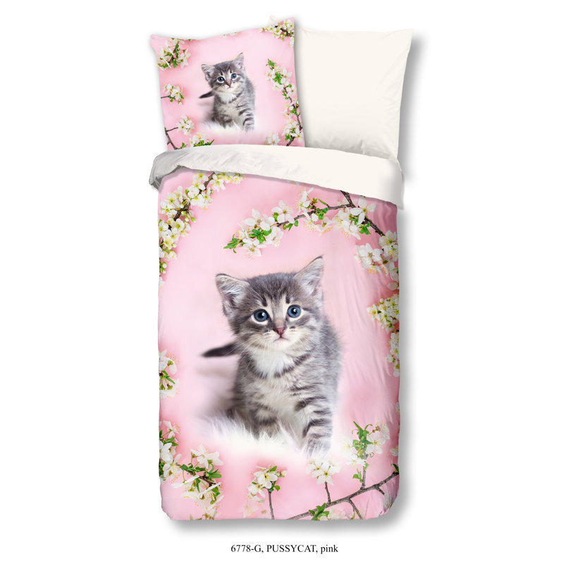Cotton Abstract Duvet Cover with Pillowcases