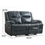 Canapé inclinable en cuir véritable 60 po-1633534085