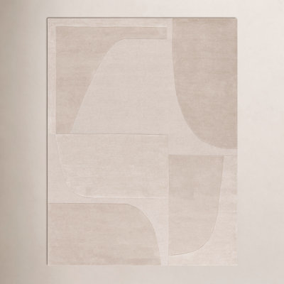 Martella Hand-Tufted Geometric Wool Rug
