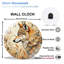 Horloge murale loup