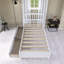 Lit plateforme avec tiroirs en bois-372778243