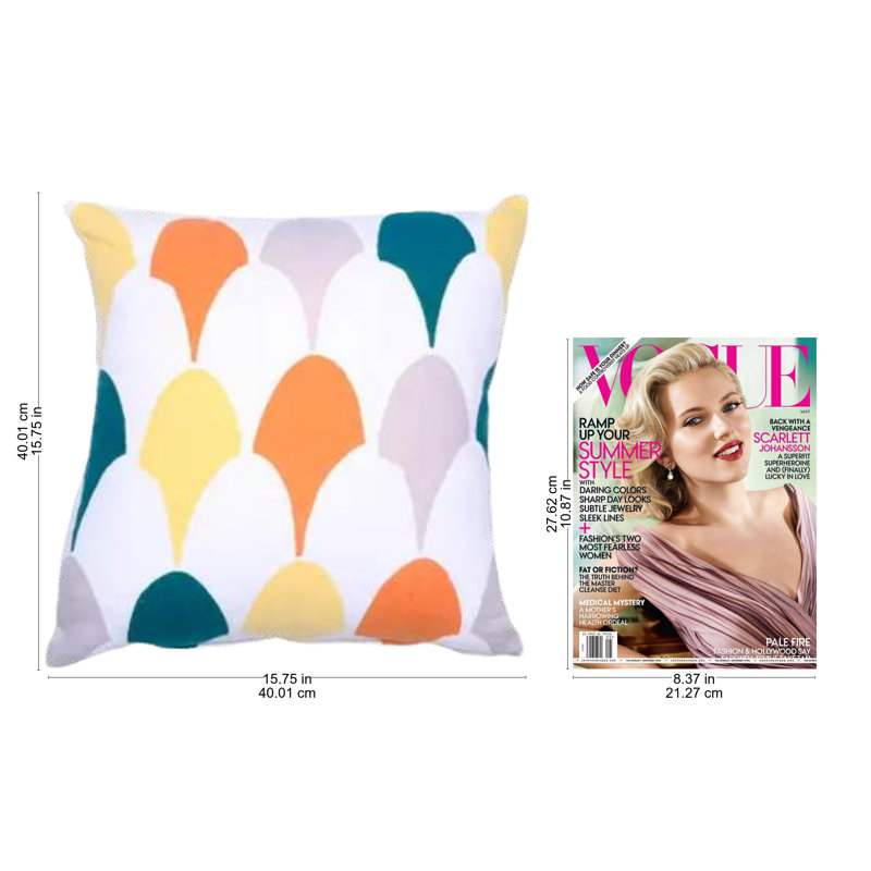 Geometric Cotton Pillow Cover