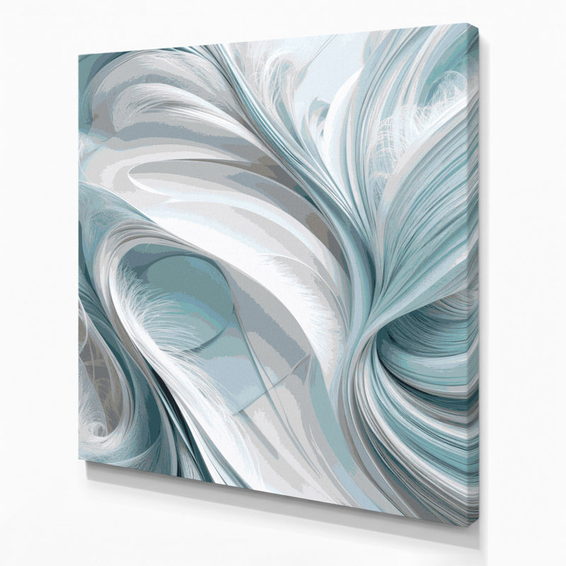 Art numérique sur toile, abstraction numérique 41, H 16 po x l 16 po
