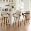 Modern Upholstered Swivel Counter Height Bar Stool-357218063