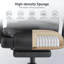 Upholstered Massage Executive Office Chair, Desk Chair with Retractable Footrest -74345936-74345938