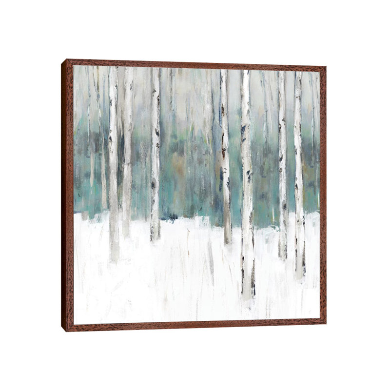 Winter's Trail III by Isabelle Z - Print on Canvas, 66.04 cm H x 66.04 cm W, Classic Brown Wood Framed