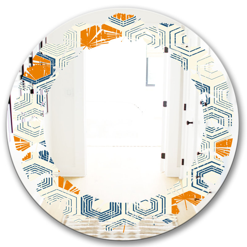 Miroir mural Hexagon, H 31,5 po x l po