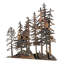 Tall Pines Window Art