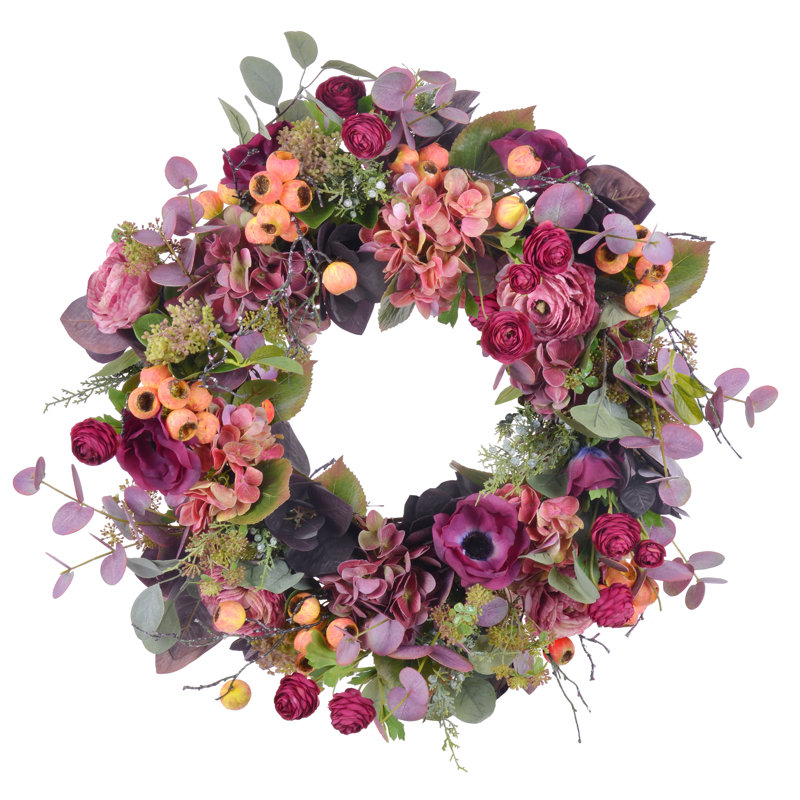 Ranunculus Hydrangea Wreath