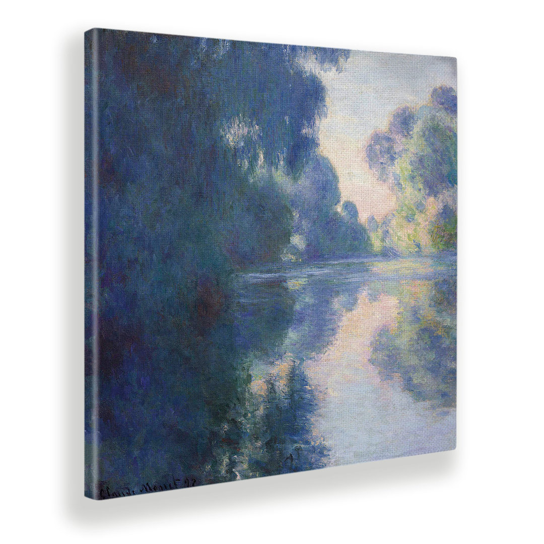 Leinwandbild Morning on the Seine von Claude Monet