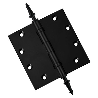 Charnière de porte simple à roulement à billes en laiton massif H 5 po x l 5 po