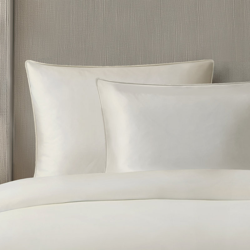 Silken Sateen TENCEL Duvet Cover Set , King, Ivory