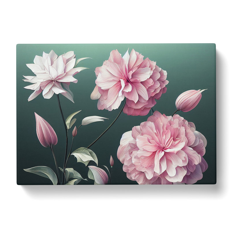Great Flowers - Wrapped Canvas Print, 35cm H x 50cm W x 3cm D