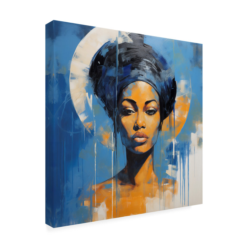 «People People Colorful Model 12 on Canvas» par Ray Heere, reproduction, H 14 po x l 14 po x P 2 po