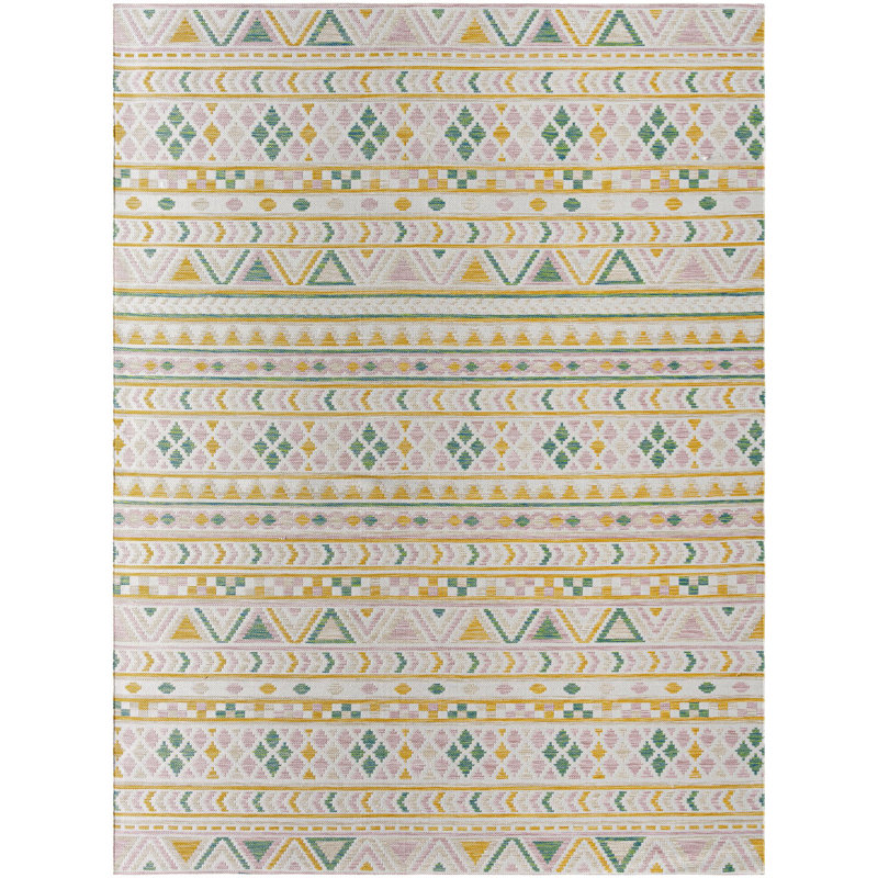 Yumie Indoor / Outdoor Rug, Rectangle 5'2" x 7'