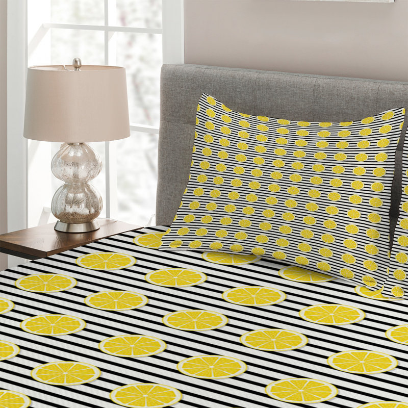 Polyester Striped Coverlet