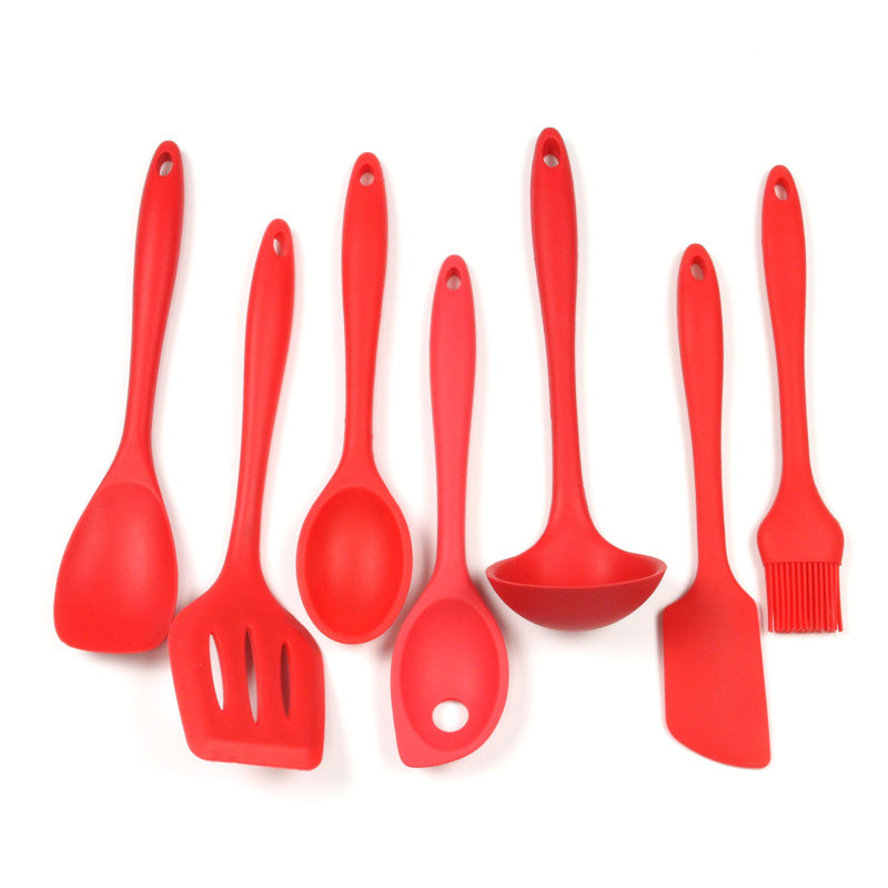 Chef Craft 7 Utensil Set, Red