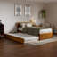 Lit plateforme en bois massif avec lit gigogne assorti Ause-1450992462-1450992455